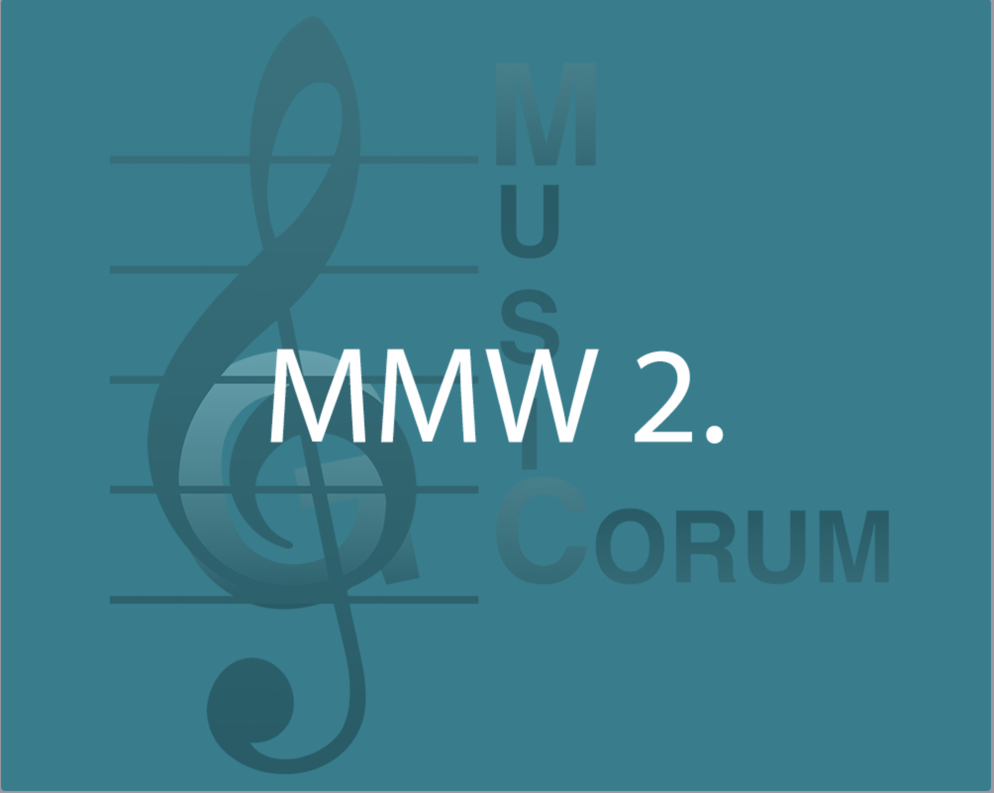 [MMW 2.] Otvorene prijave na preostala mjesta na seminaru 'Musicorum MasterWeek MMW 2.'